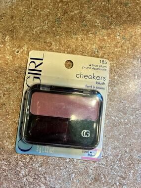 VTG Cover Girl Cheekers Powder #185 True Plum .12 oz‎ NOS Sealed